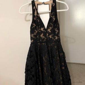 Black and tan Charlotte Russe dress